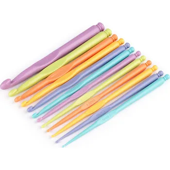 Sada háčků na háčkování, barva mix barev a velikostí