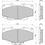 Starline Sada brzdových destiček BD S393