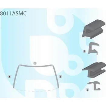 Autosklo PILKINGTON Bauset čelního skla - 3dv. AS 8011ASMC
