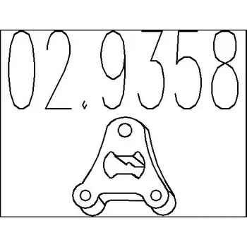 Tlumič výfuku MTS Zarážka tlumiče výfuku MTS 02.9358