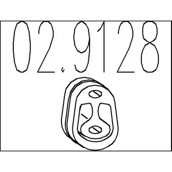 Tlumič výfuku MTS Zarážka tlumiče výfuku MTS 02.9128