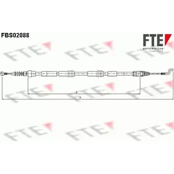 Lanko parkovací brzdy FTE Tažné lanko parkovací brzdy FTE FBS02088