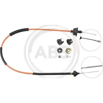 Spojkové lanko A.B.S. Tažné lanko - ovládání spojky ABS K23400