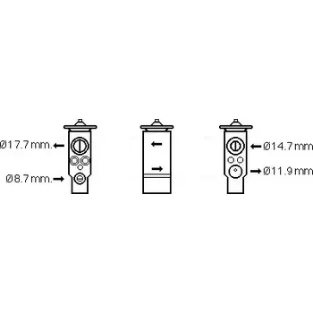 Ventil klimatizace AVA QUALITY COOLING Expanzní ventil klimatizace AVA VN1366