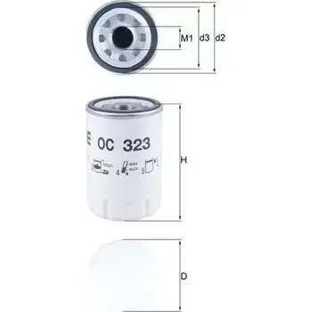 Olejový filtr MAHLE Olejový filtr MAO OC 323