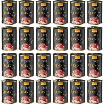 Krmivo pro kočku DOLINA NOTECI Piper Animals s kuřecím masem - vlhké krmivo pro kočky - 24x400g