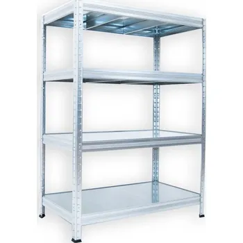 Dílenský regál Kovový regál do dílny Biedrax 50 x 90 x 120 cm, pozinkovaný - 4 police pozink