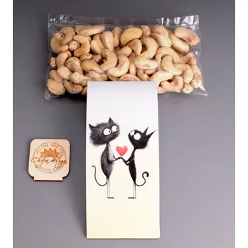 Mlsný pytlík - kočky Druh oříšků/suš.ovoce: Mandle v bílé čokoládě s kokosem