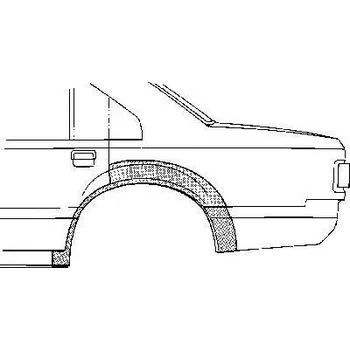 Blatník karosérie VAN WEZEL Boční stěna VAW 5385143