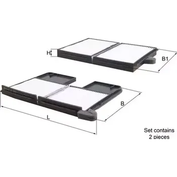Kabinový filtr KNECHT Filtr vzduchu v interiéru KNC LA 186/S