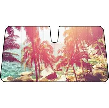 Auto-moto CARFACE Clona na čelní sklo SUMMER PALM TREE II 140*68cm DO CF344094
