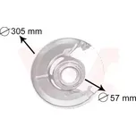 VAN WEZEL Ochranný plech proti rozstřikování - brzdový kotouč VAW 3010371