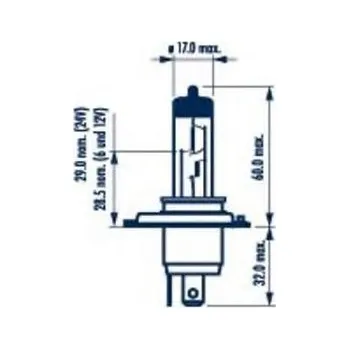 Autožárovka NARVA Žárovka dálkového světlometu Range Power Blue + NRV 48677