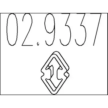 Auto-moto MTS Zarážka tlumiče výfuku MTS 02.9337