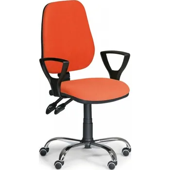 Kancelářská židle Comfort Biedrax Z9672o s područkami a chromovaným křížem