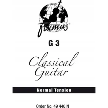 Struna pro kytaru a smyčcový nástroj Struna pro kytaru Framus G3, normální tloušťka