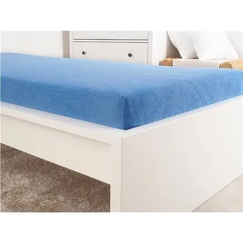 Prostěradlo B.E.S. PETROVICE Prostěradlo Froté PERFECT 90 × 200 cm, nebesky modré