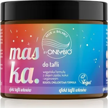 Vlasová regenerace ONLYBIO HAIR IN BALANCE MASKA PRO LESKLÉ VLASY, BOHATÁ EMOLIENTNÍ RECEPTURA 200 Ml