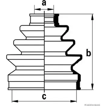HERTH+BUSS JAKOPARTS Sada manžety hnacího hřídele JAK J2864007