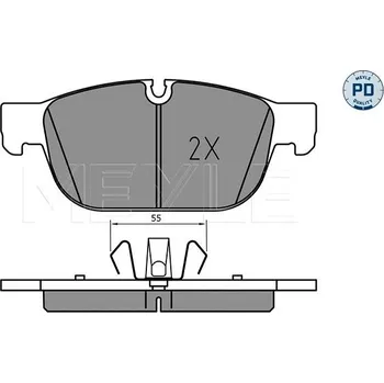 Brzdová destička MEYLE Brzdové destičky 025 223 1719/PD
