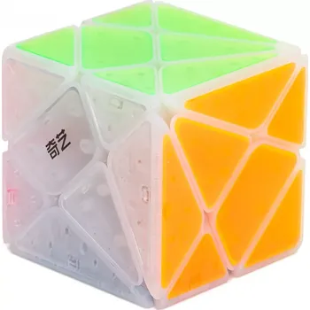 Hlavolam Axis Cube QiYi Transparentní zářivá