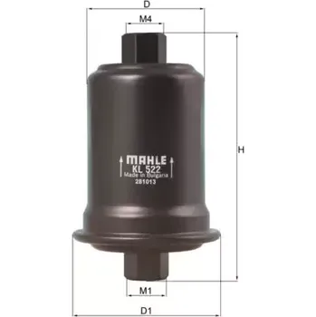 Palivový filtr MAHLE Palivový filtr MAO KL 522
