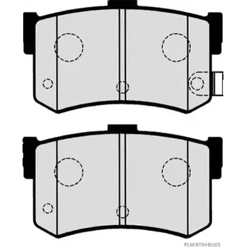 Brzdová destička HERTH+BUSS JAKOPARTS Sada brzdových destiček - kotoučová brzda JAK J3610502