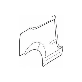 Blatník karosérie VAN WEZEL Boční stěna VAW 1601646