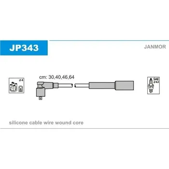 Zapalovací kabel JANMOR Sada kabelů pro zapalování JNM JP343