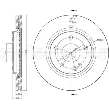 Brzdový kotouč METELLI Brzdový kotouč - 276 mm MT 23-0759C