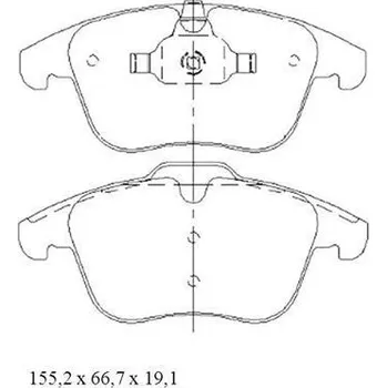 Brzdová destička Starline Sada brzdových destiček BD S447
