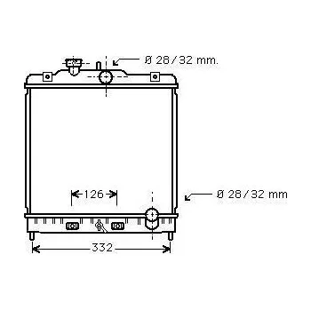 Chladič motoru LKQ Chladič vody 74.22.500