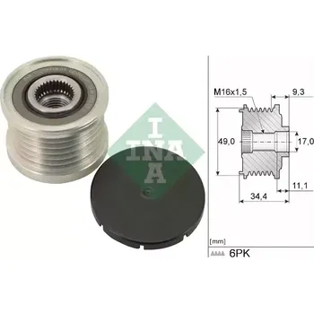 Rozvod motoru INA Předstihová spojka IN 535007510
