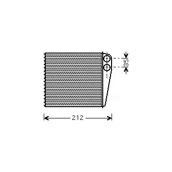 Výměník tepla AVA QUALITY COOLING Výměník tepla vnitřního vytápění AVA DNA6256
