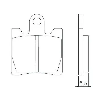 Brzdová destička BRENTA brzdové destičky KH283 / KH423 sintrované barva zlatá (FT 4018) (BRENTA brzdové destičky KH283 / KH423 sintrované barva zlatá (FT 4018))