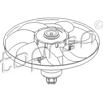 Chladič motoru TOPRAN Větrák chlazení motoru TPR 107 711