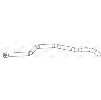 Výfukový systém WALKER Výfuková trubka WA 10907