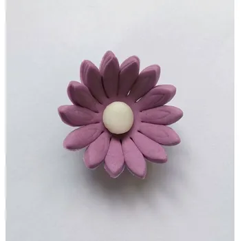 Jedlá dekorace na dort Dortisimo Cukrová sedmikráska malá fialová (25 ks)