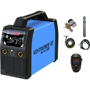 Svářečka Kühtreiber KITin 190 TIG LA RS + kabely 25/5m + kukla + hořák TIG + ventil + plná lahev ARGON