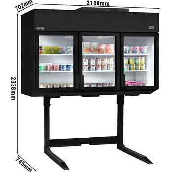 Vinotéka G.Gastro Přístěnný mrazicí regál - 2100mm - s LED osvětlením