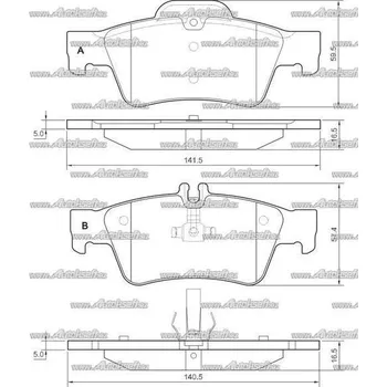 Brzdový systém Starline Brzdové destičky, sada BD S827P