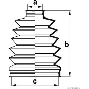 Manžeta ke kolu Sada měchů, hnací hřídel HERTH+BUSS JAKOPARTS J2863011