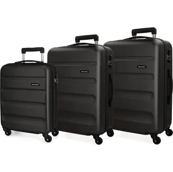 JOUMMA BAGS ROLL ROAD Flex Black, Sada ABS cestovních kufrů, 55-65-75cm, 5849460