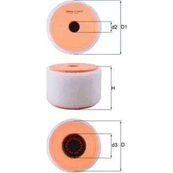 Autodíl MAHLE Vzduchový filtr MAO LX 2607/2