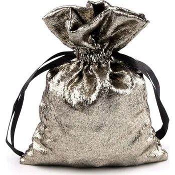 Dárkový pytlík s metalickým efektem 13x18 cm, barva 3 zlatá tmavá