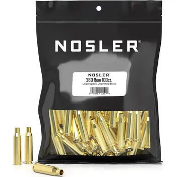 Příslušenství pro sportovní střelbu Nábojnice Nosler Bulk Unprepped Brass .260 Remington (100 ks)