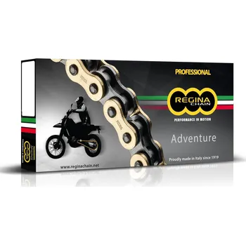 Řetězová sada pro motocykl REGINA hnací řetěz 520ZRE (112 článků) Z-RING ENDURO do 650ccm (zlatá) včetně spojek (135ZRE/1004) (REGINA hnací řetěz 520ZRE (112 článků) Z-RING ENDURO do 650ccm (zlatá) včetně spojek (135ZRE/1004))