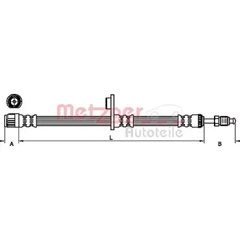 Brzdová hadice METZGER Brzdová hadice MTG 4110749