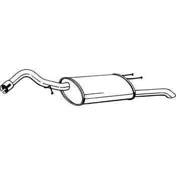 Tlumič výfuku BOSAL Zadní tlumič výfuku BS 154-541