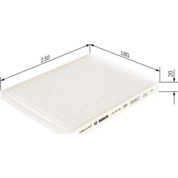 Kabinový filtr Filtr, vzduch v interiéru BOSCH 1 987 432 253